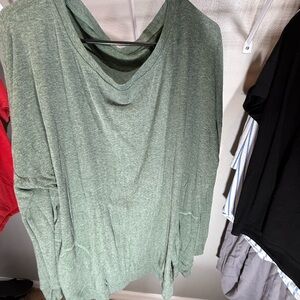 Green Long Sleeve Top